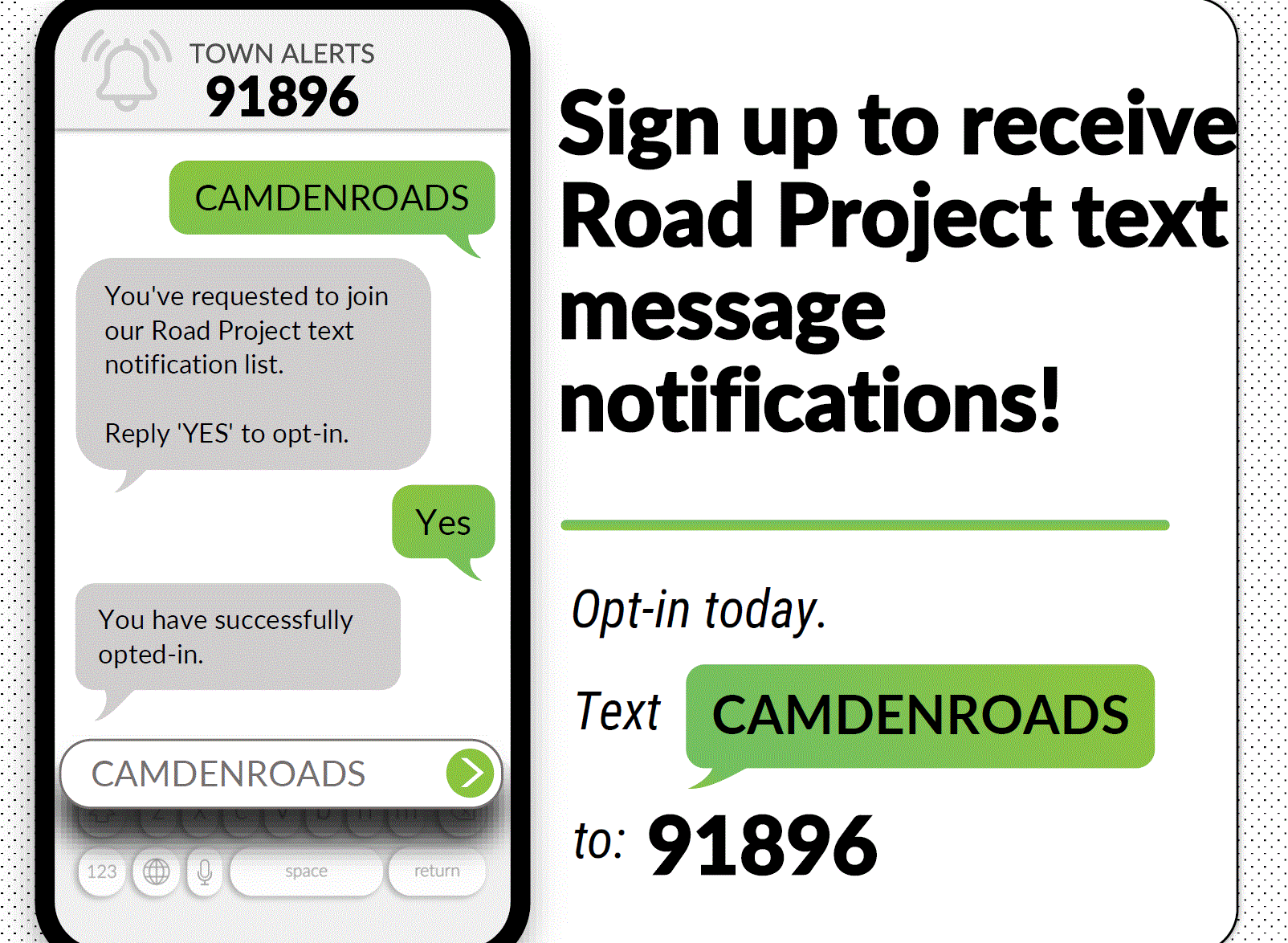 Text My Gov Road Project Updates